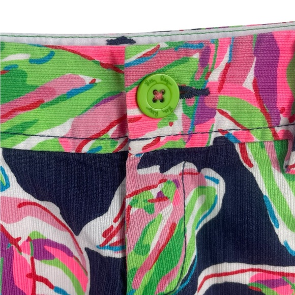 Lilly Pulitzer 'The Callahan' Tropical Leaf Print Women's Shorts, Sz 00 Juniors - Picture 3 of 9